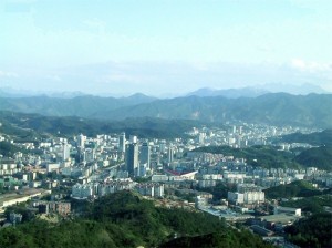 Ville chinoise dans le Hubei