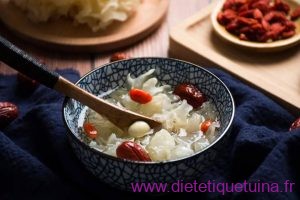 Trémelle, jujube, goji et graine de lotus