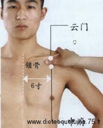 Le point Zhong Fu du méridien du poumon (1P)